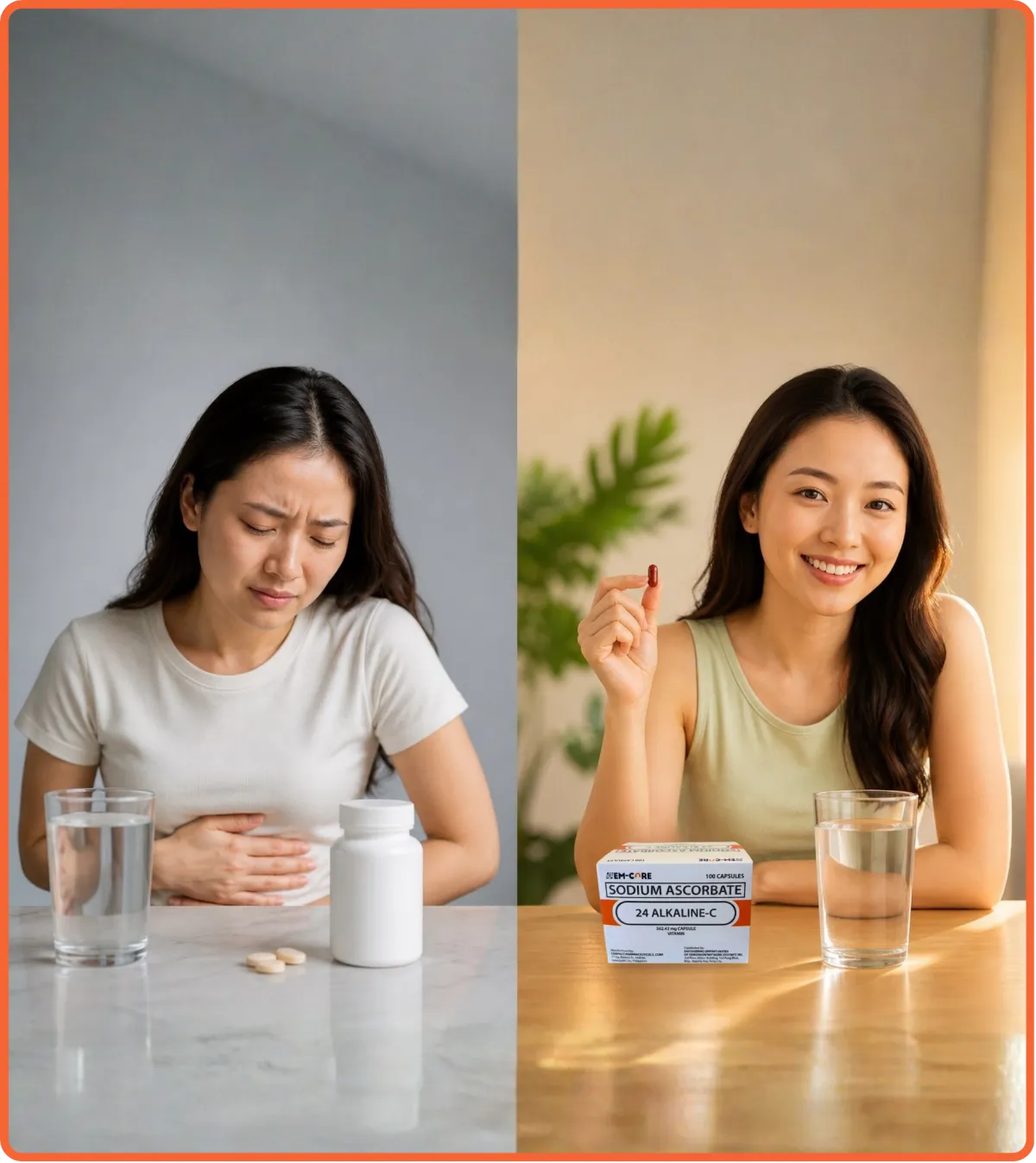 Before and after taking 24 Alkaline-C